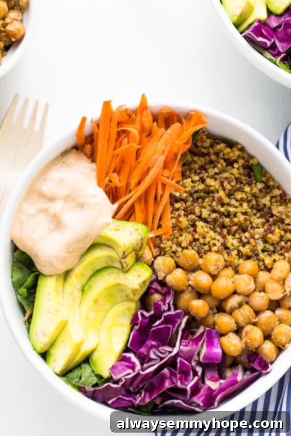 Nourishing Buddha Bowl with Harissa Tahini Dressing 5 This Nourish Buddha Bowl is filled with nourishing, detoxifying and best of all absolutely delicious veggies and grains and topped with an incredible tahini dressing!