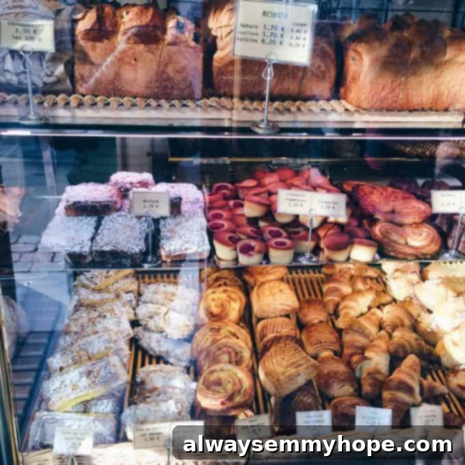 Unlocking Parisian Flavors 3 A patisserie shop window with pastries.