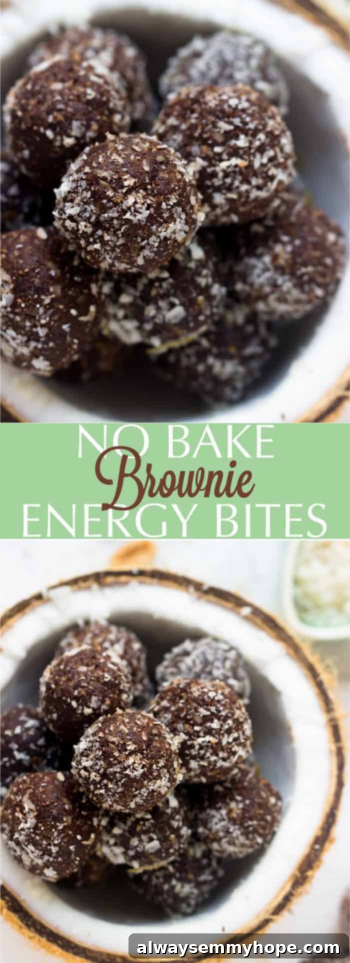 These No Bake Brownie Energy Bites are made with only 5 ingredients, vegan and gluten-free and are ready in just 10 minutes!