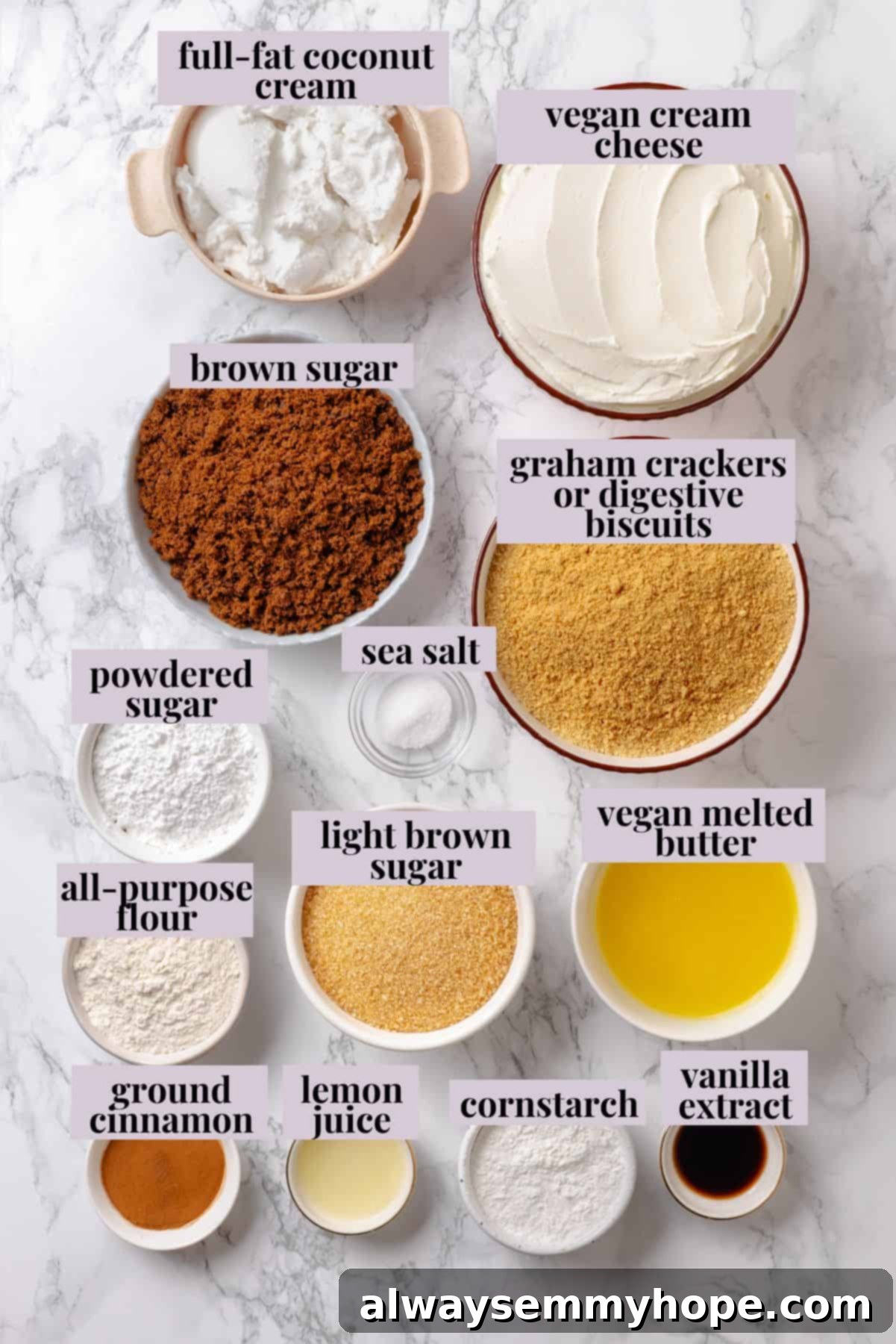 Overhead view of a slice of cinnamon roll cheesecake