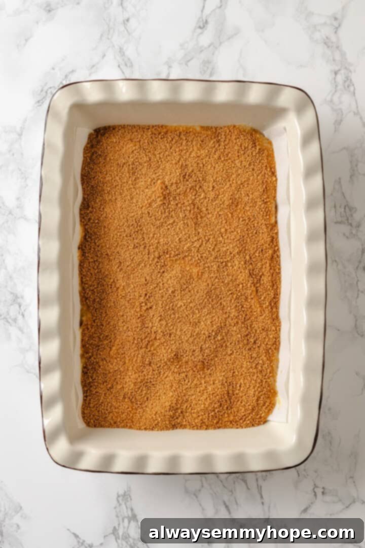 Brown sugar cinnamon in baking dish for coffee cake.
