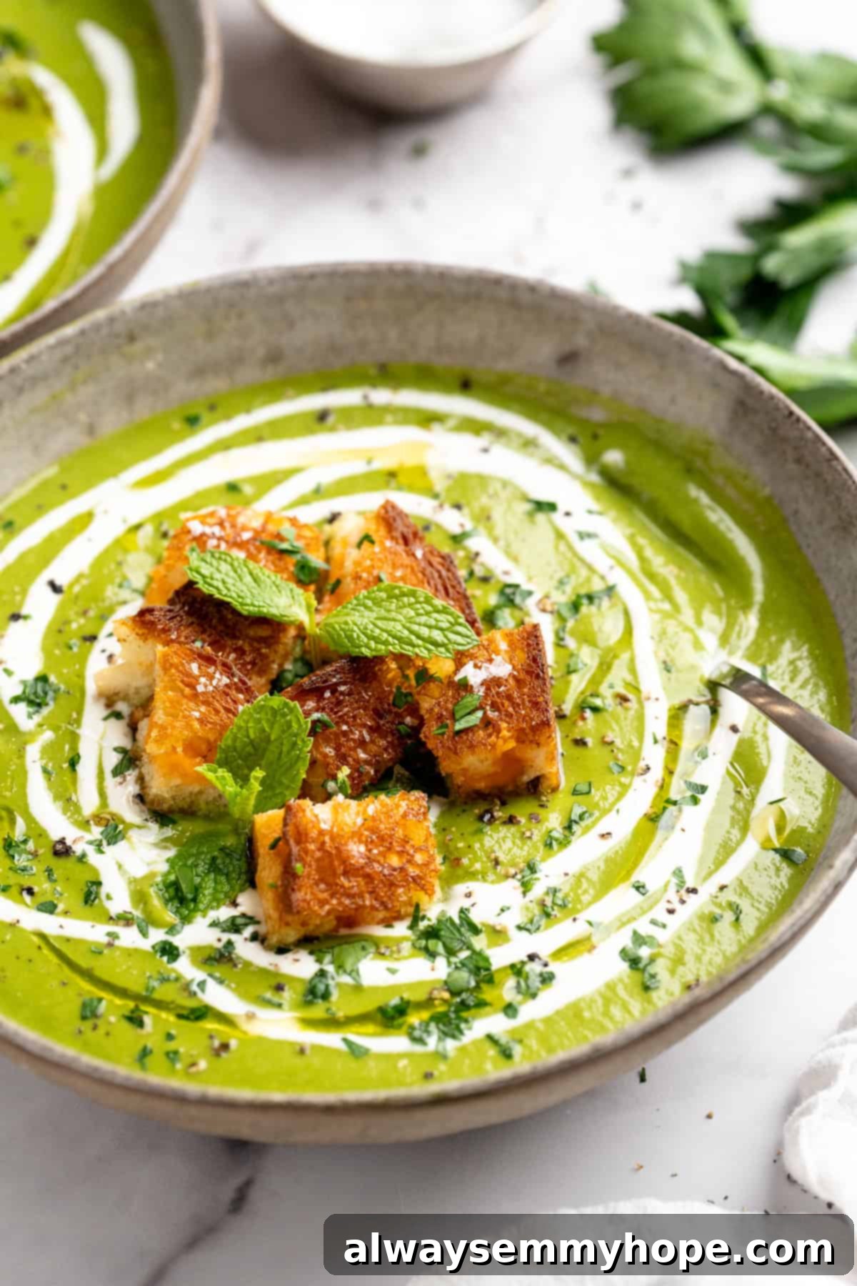 Creamy Broccoli Fridge Clean-Out Soup