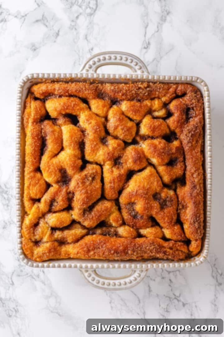 Baked Moravian sugar cake in dish
