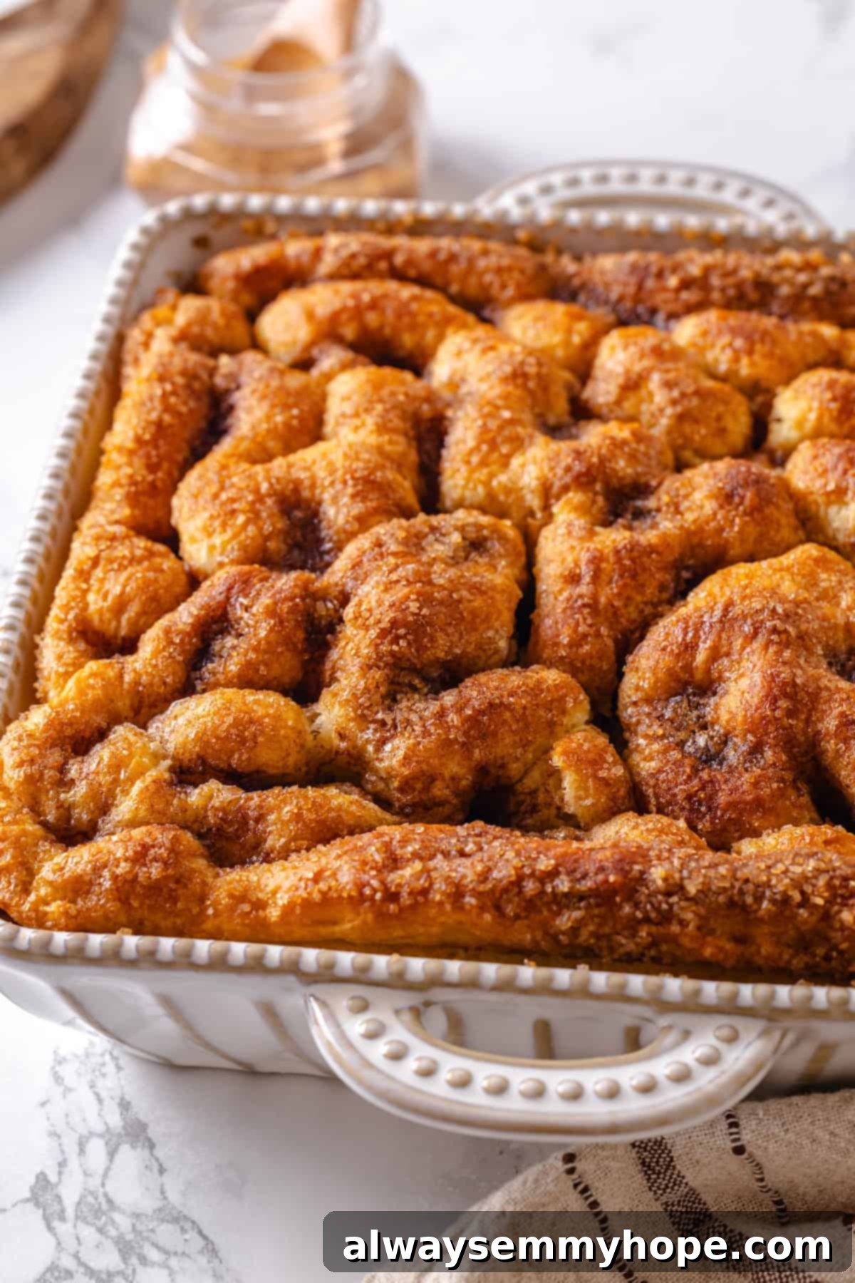 Pan of vegan Moravian sugar cake
