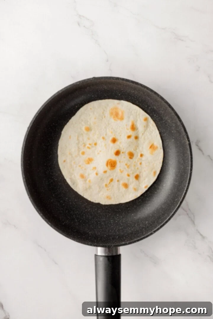 Warming Flour Tortillas