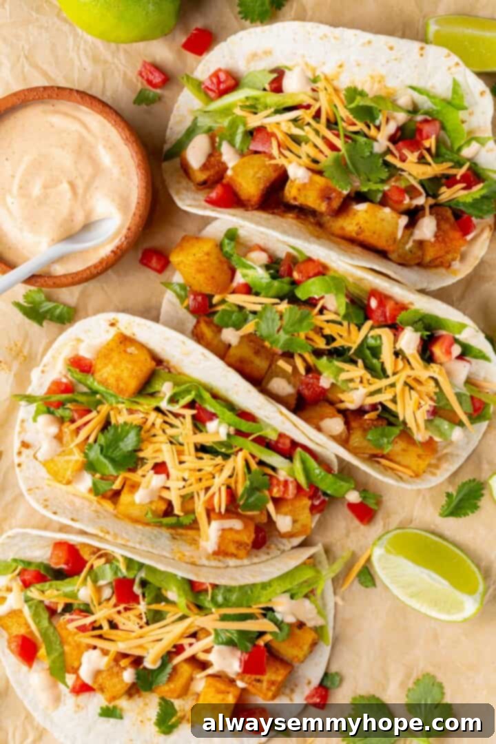 Vegan Spicy Potato Soft Tacos