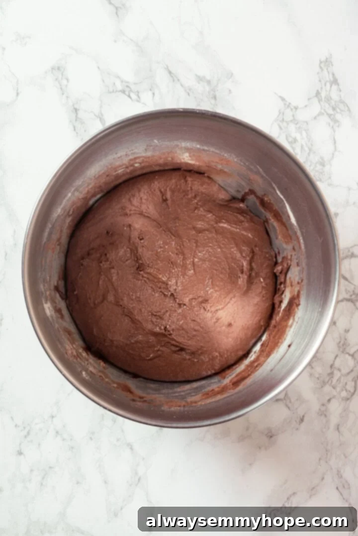 Pumpernickel Bread: A Deep Dive into Flavor and Tradition 5 Pumpernickel dough after rising in a mixing bowl