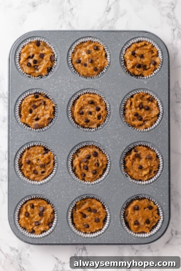 Peanut Butter Banana Bliss Muffins 8 Unbaked peanut butter banana muffins