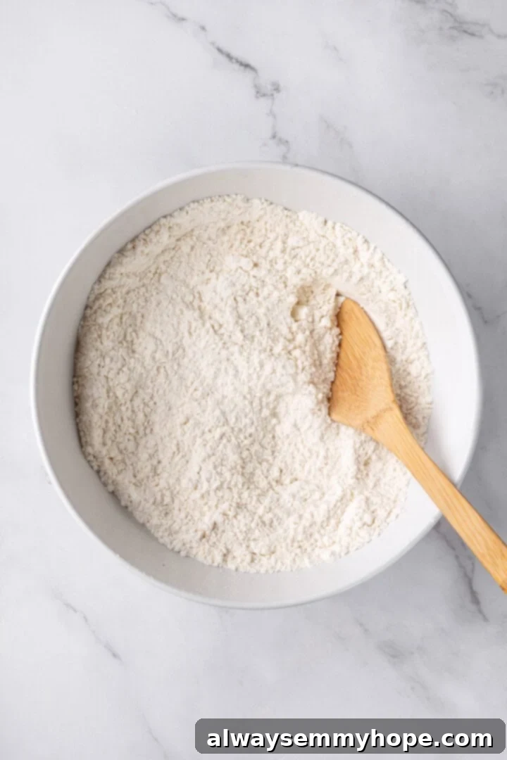 Effortless Beer Bread: A Simple 6-Ingredient Recipe 4 Mixing dry ingredients for beer bread