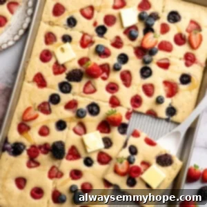 Sheet Pan Pancake Magic 2 Sheet pan pancakes with berries